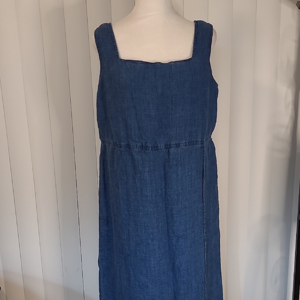 Vtg Jones New York Sport Denim Dress